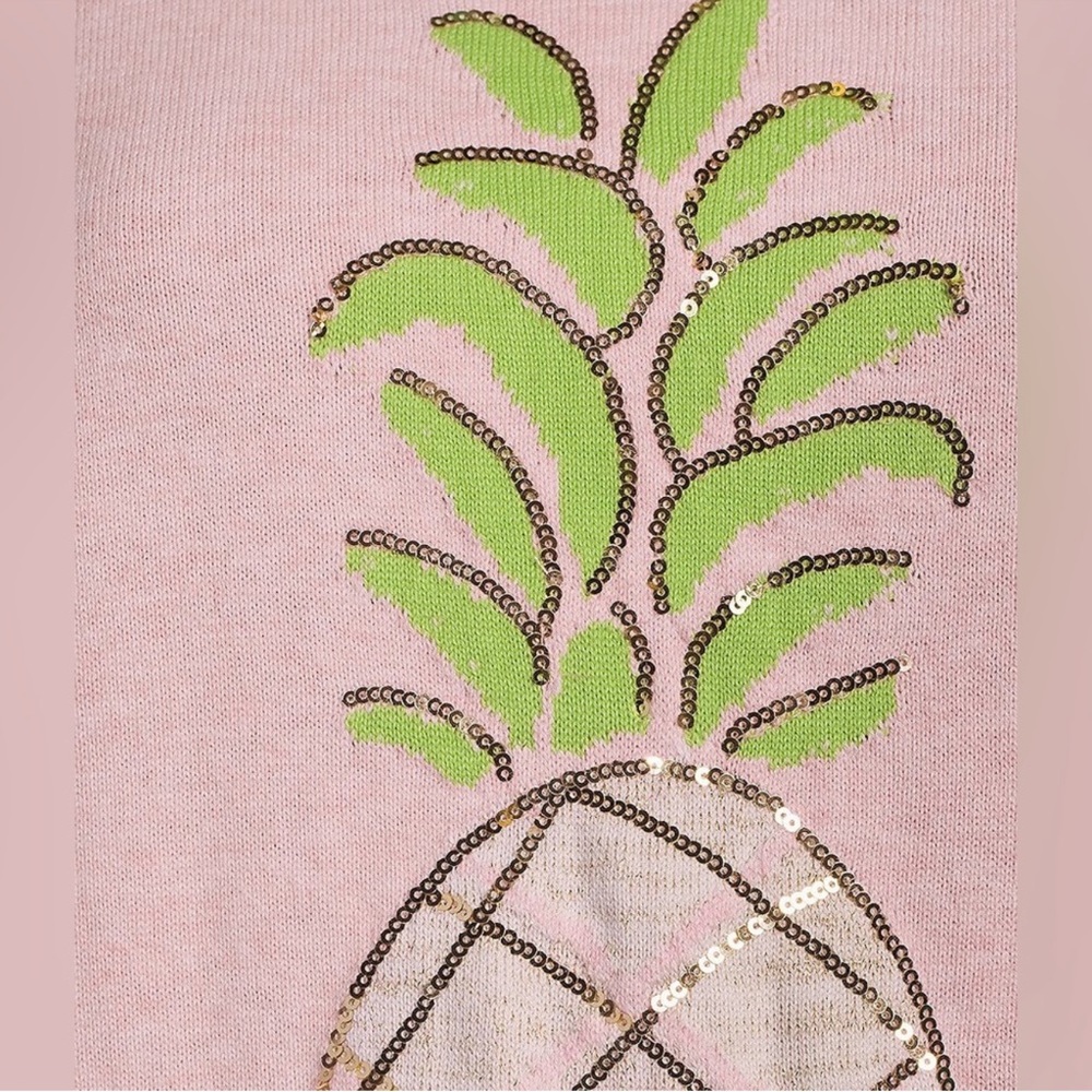 NWT Lilly Pulitzer
Tensley Pineapple Jacquard Crew Neck Long Sleeve Sweater - Picture 7 of 8